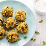 Chunky Baked Corn & Black Bean Falafels