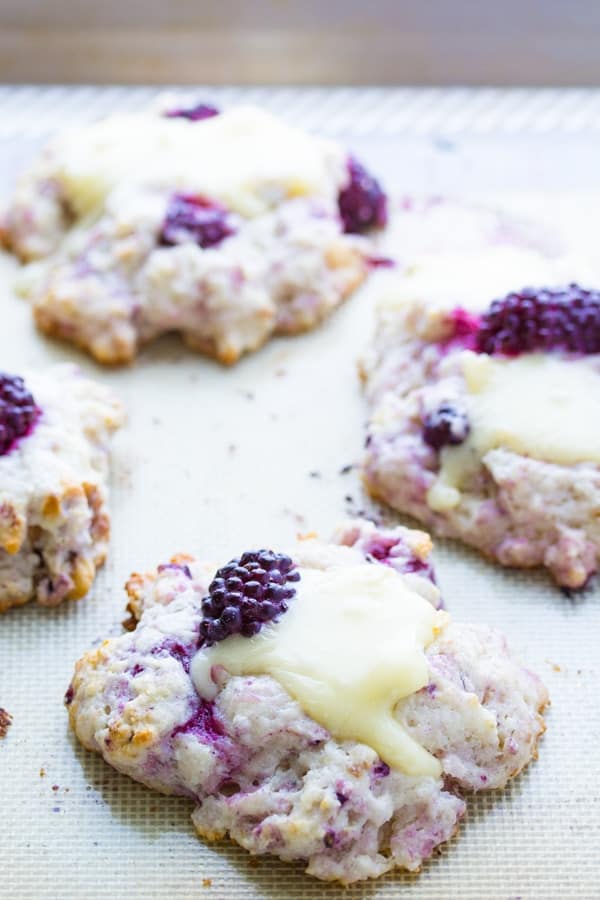 Blackberry Scones with Walnuts & Brie | Sweet Peas & Saffron