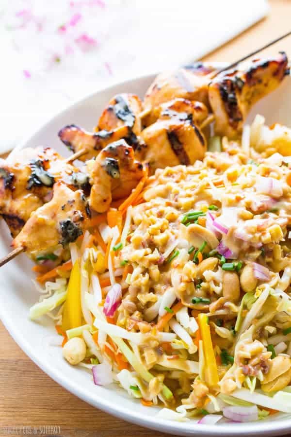 Chicken Satay Salad