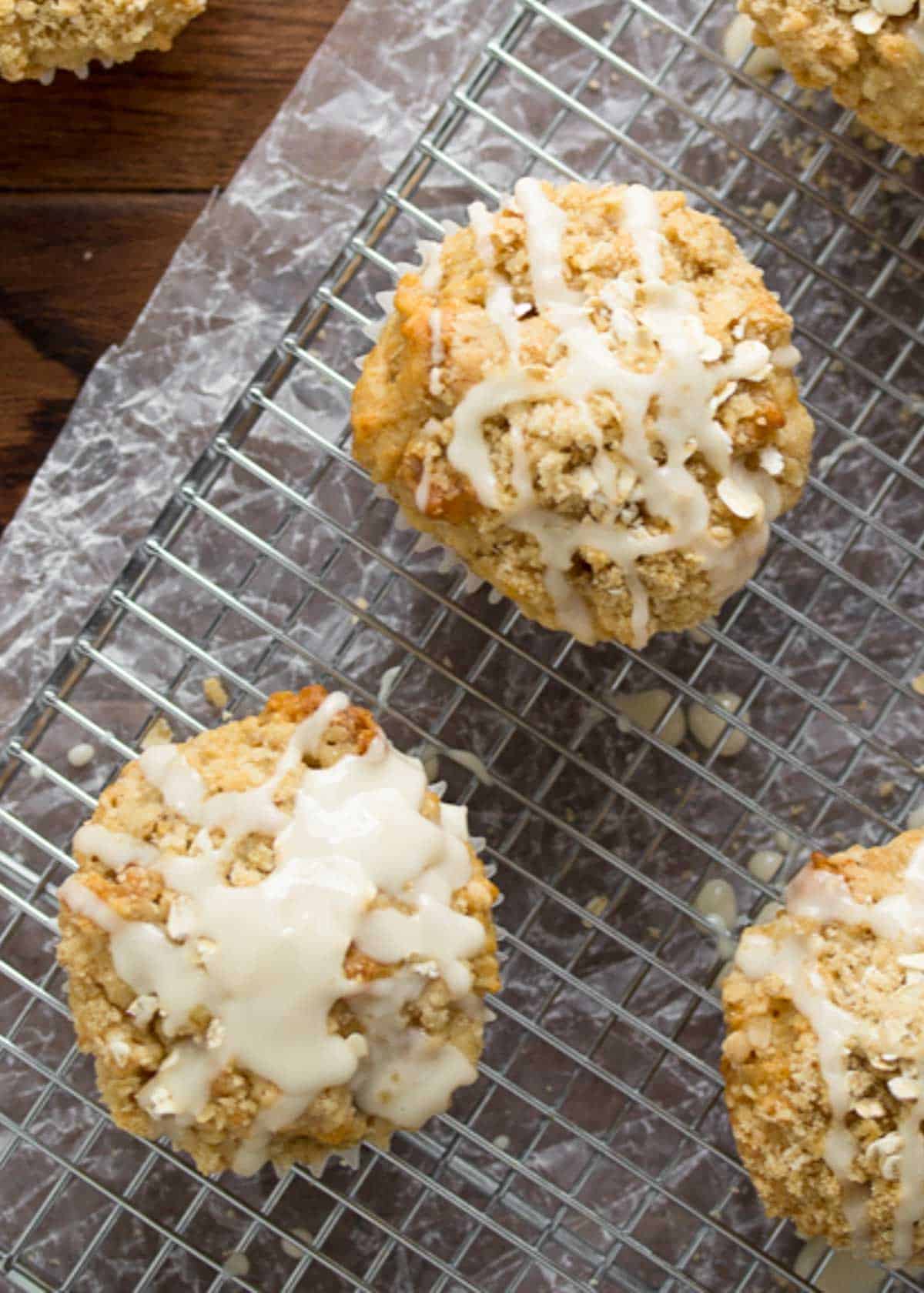 muffins on a cooling rack