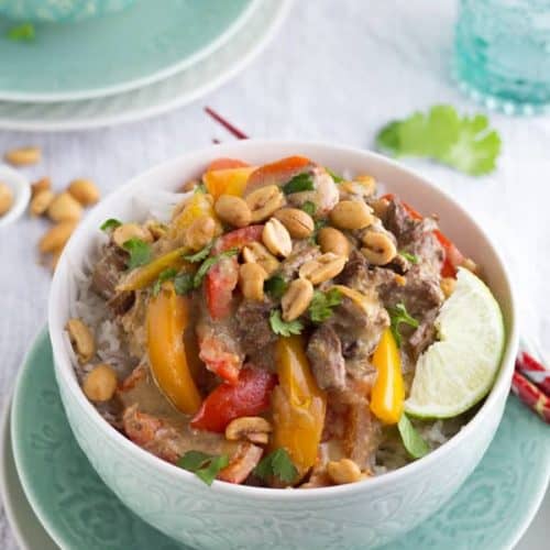 Slow Cooker Thai Curry Beef