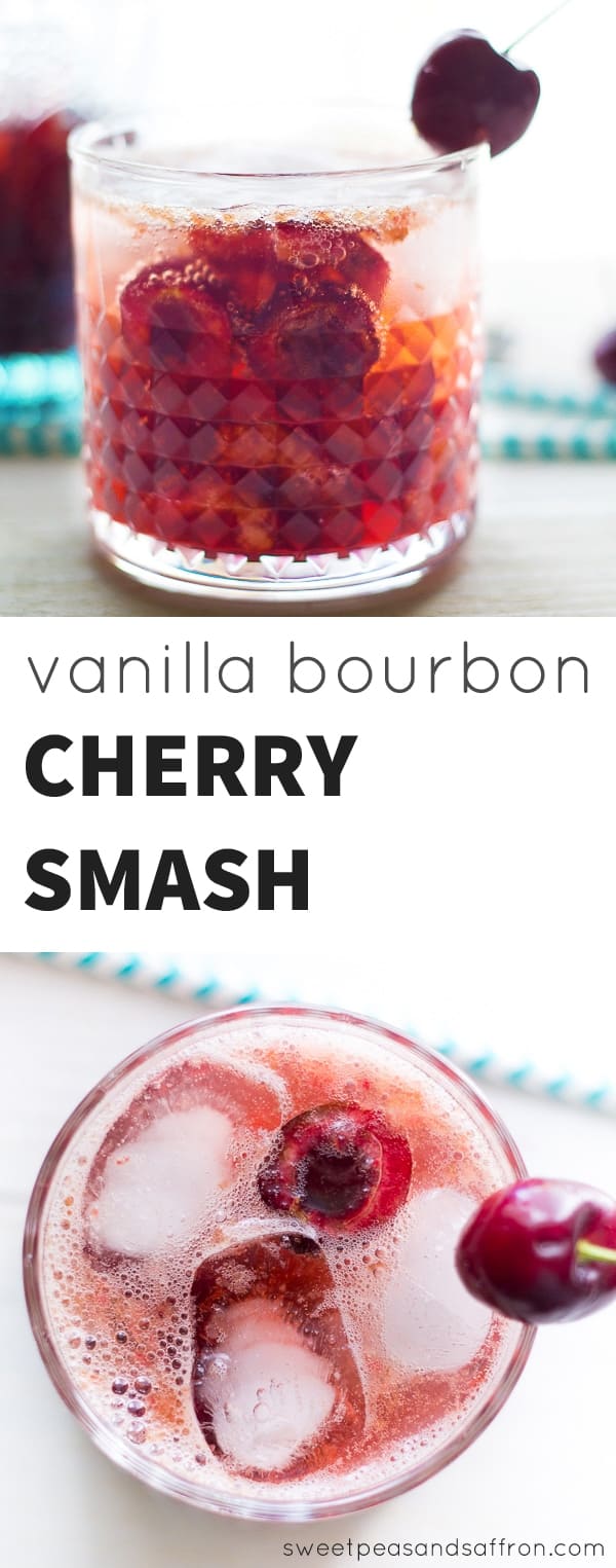 Vanilla And Fresh Cherry Bourbon Cocktail 5005