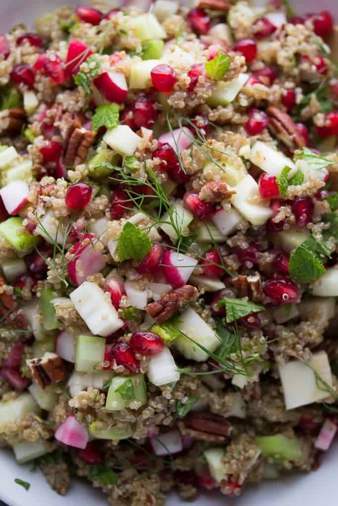 Fennel and Pomegranate Quinoa Salad Sweet Peas & Saffron