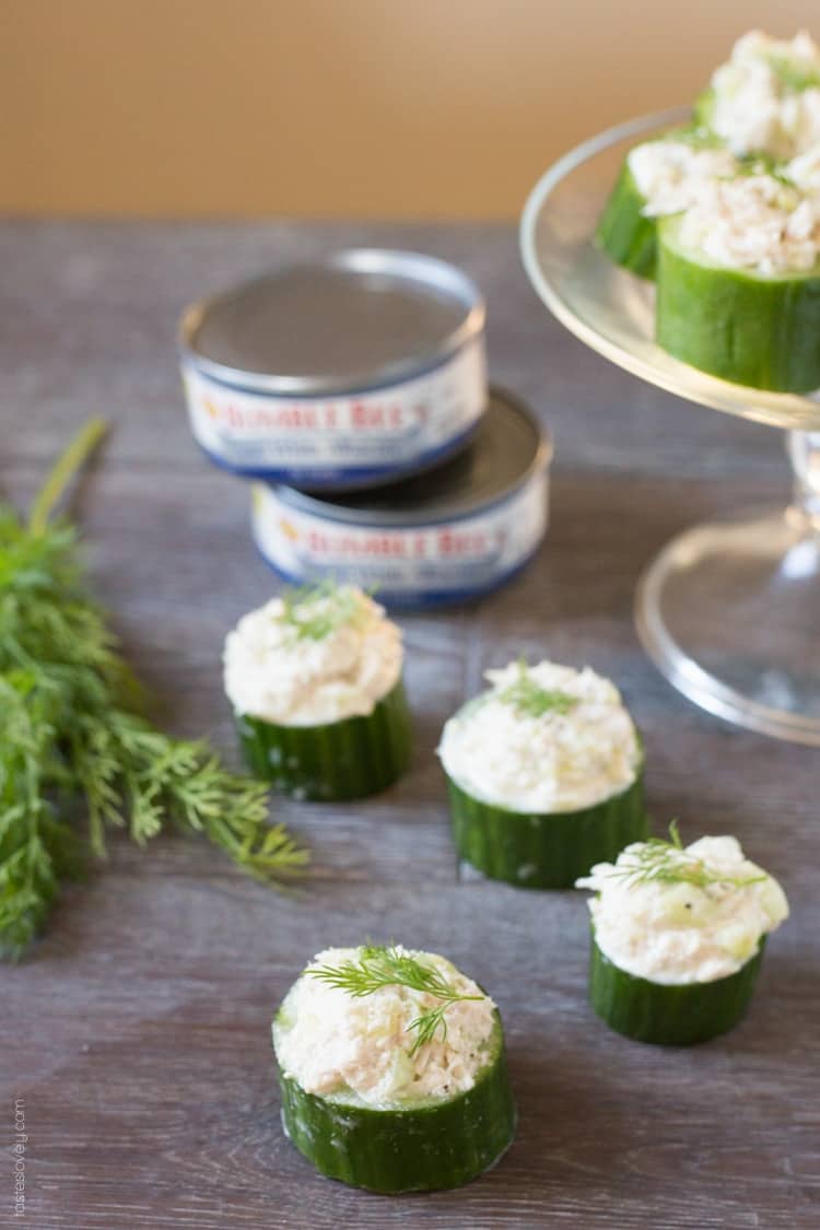 tuna cucumber cups