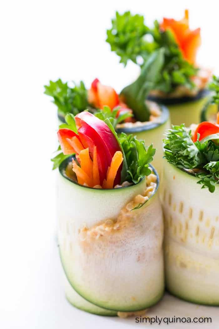 hummus zucchini roll ups