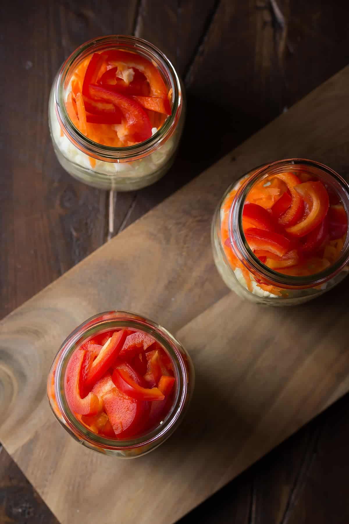 Chicken Cobb Mason Jar Salad • A Sweet Pea Chef