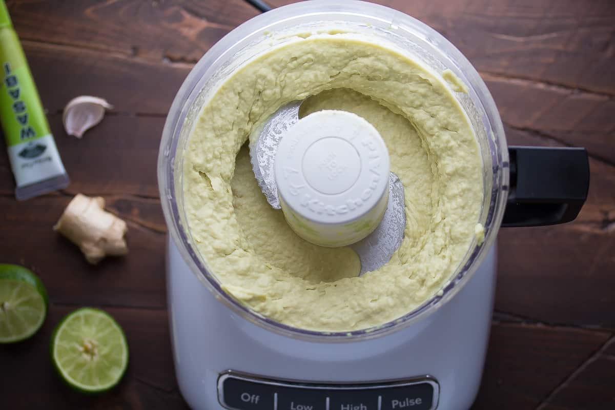 Avocado White Bean Dip with Wasabi and Ginger