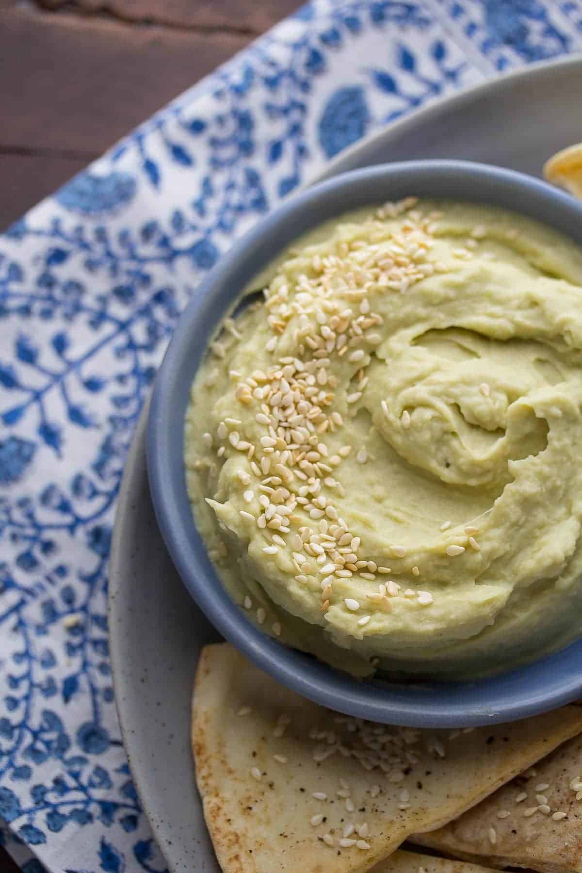 Avocado White Bean Dip with Wasabi and Ginger