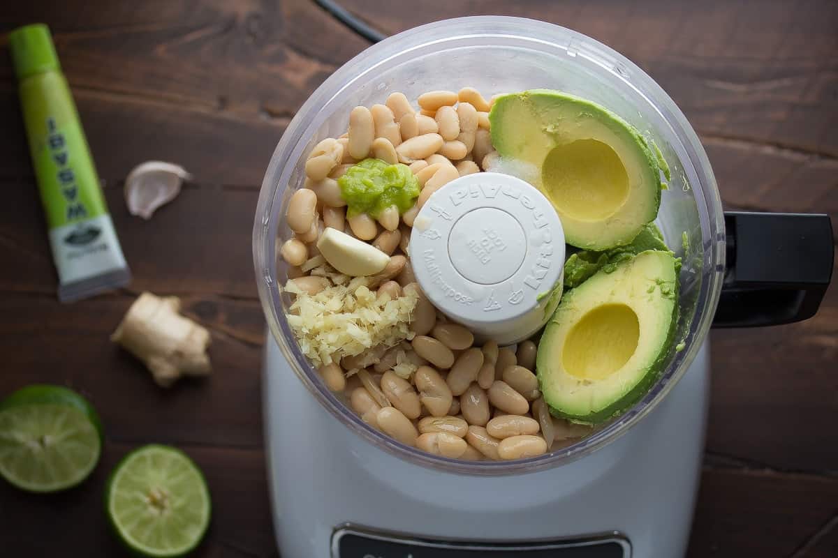 Avocado White Bean Dip with Wasabi and Ginger