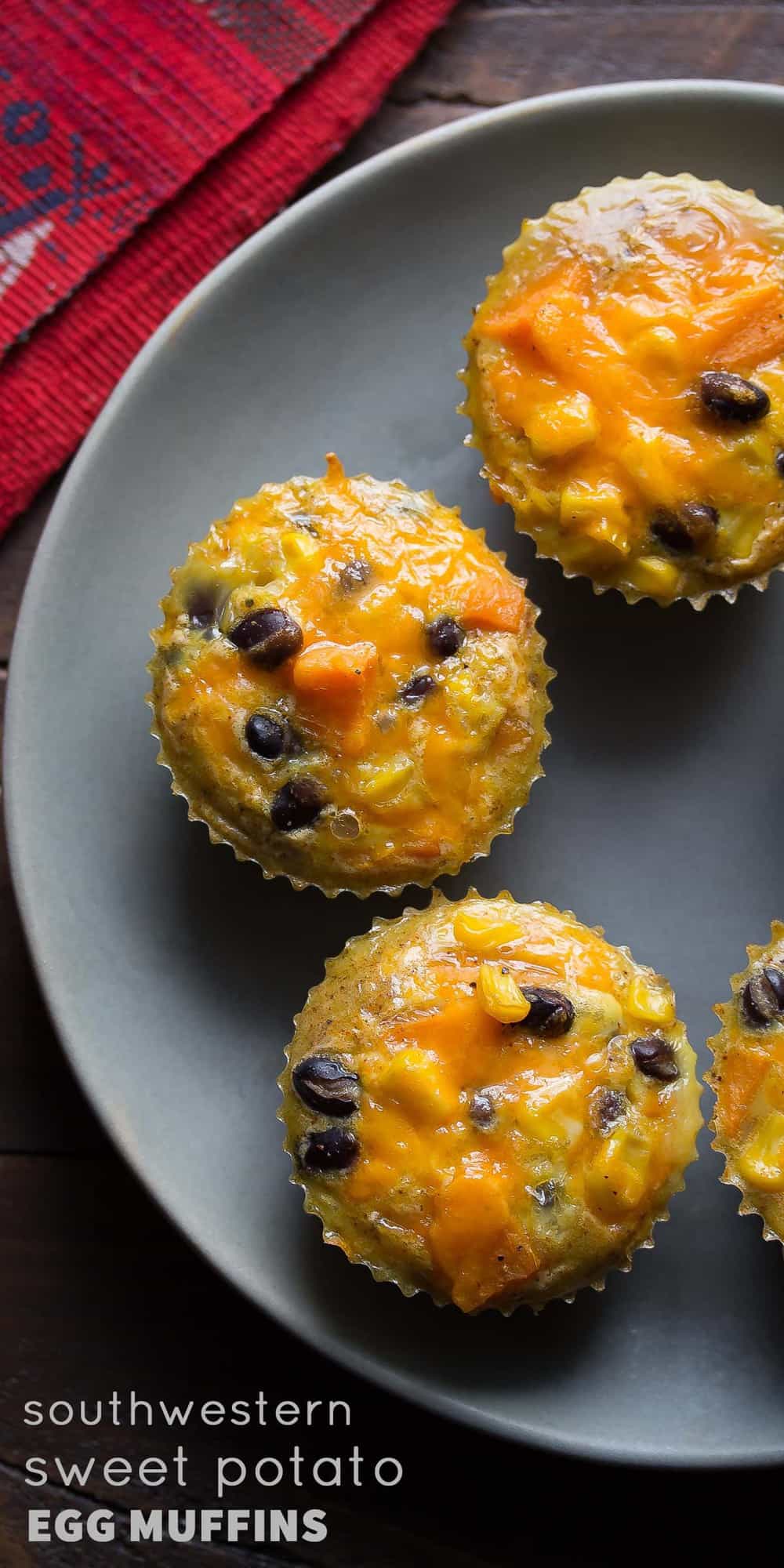 Southwestern Sweet Potato Egg Muffins (Make Ahead)