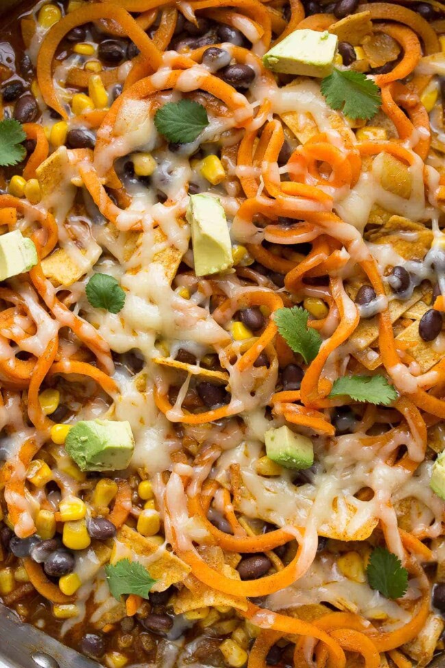 Enchilada Sweet Potato Noodles Skillet Sweet Peas & Saffron