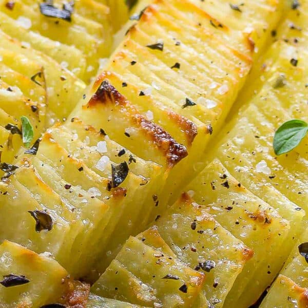 closeup shot of super crispy potatoes