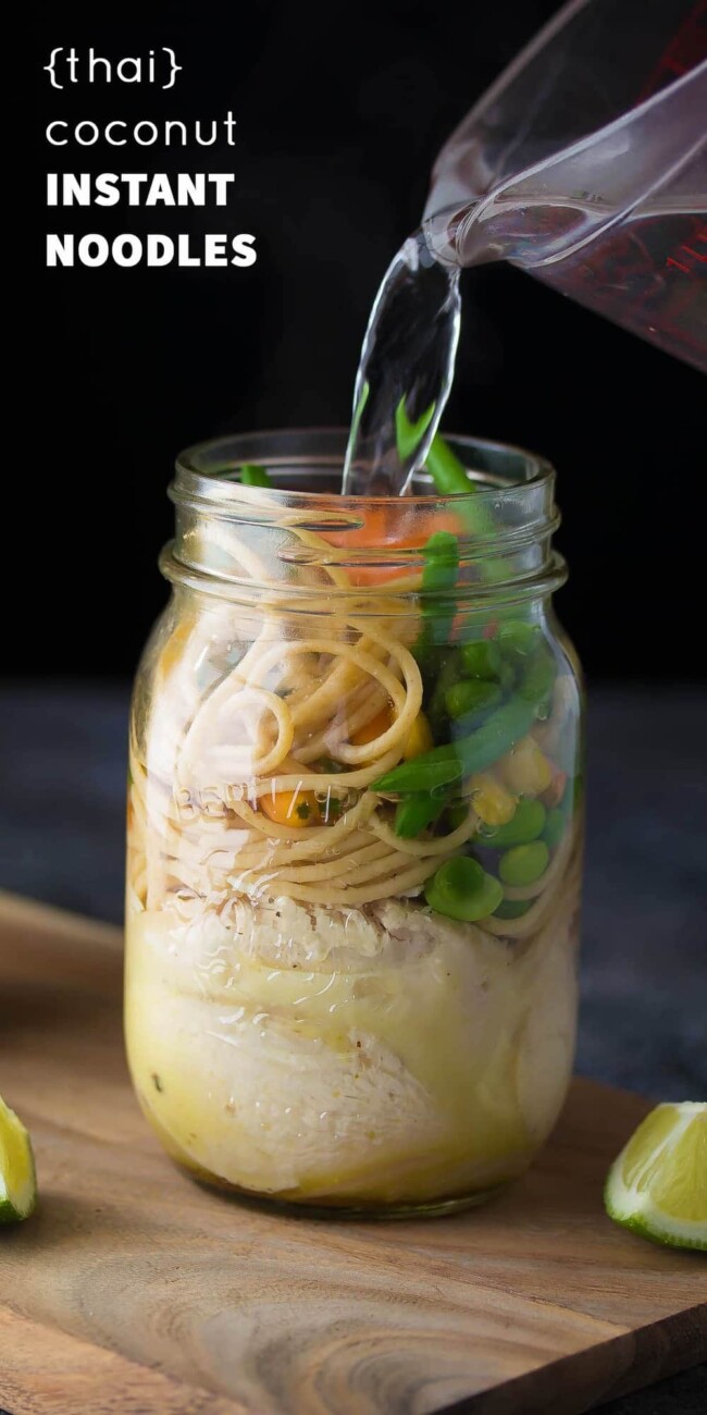 Thai Coconut Instant Noodles Sweet Peas And Saffron