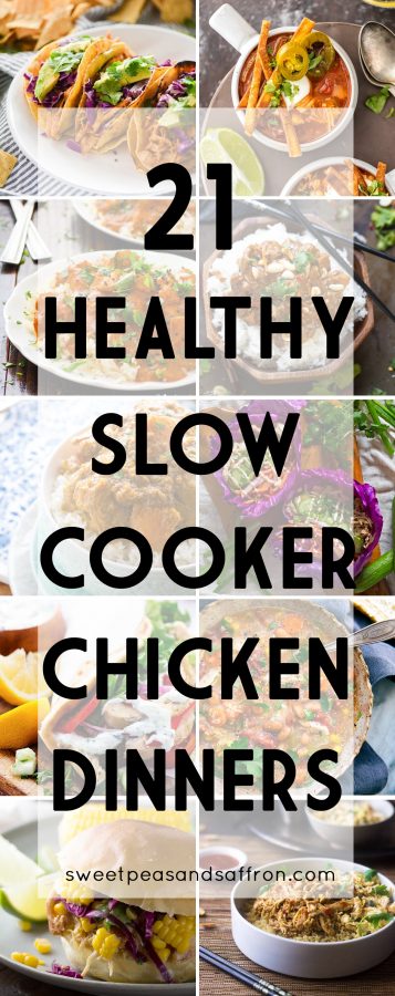 29 Healthy Slow Cooker Chicken Recipes - Sweet Peas And Saffron