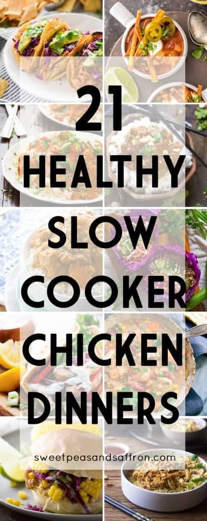 29 Healthy Slow Cooker Chicken Recipes - Sweet Peas and Saffron