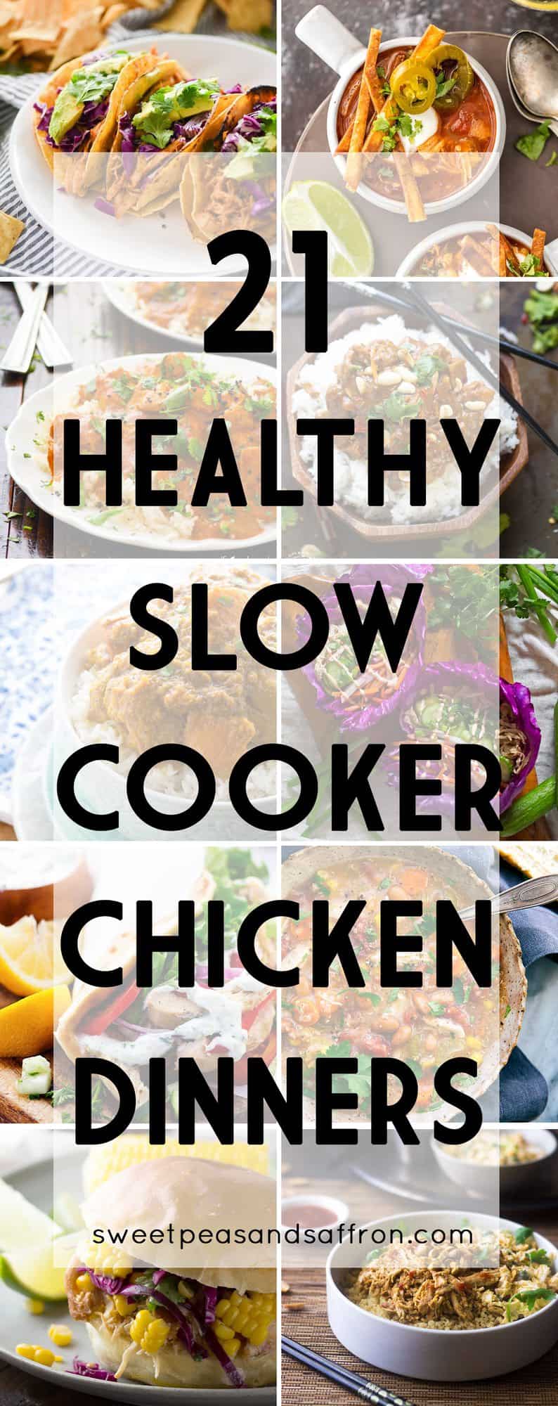 Healthy slow cooker chicken recipes prove that comfort food can be both healthy and easy to prepare! Plus tips for cooking your chicken in the crock pot.