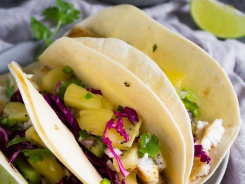 Grilled Fish Tacos with Kiwi Salsa