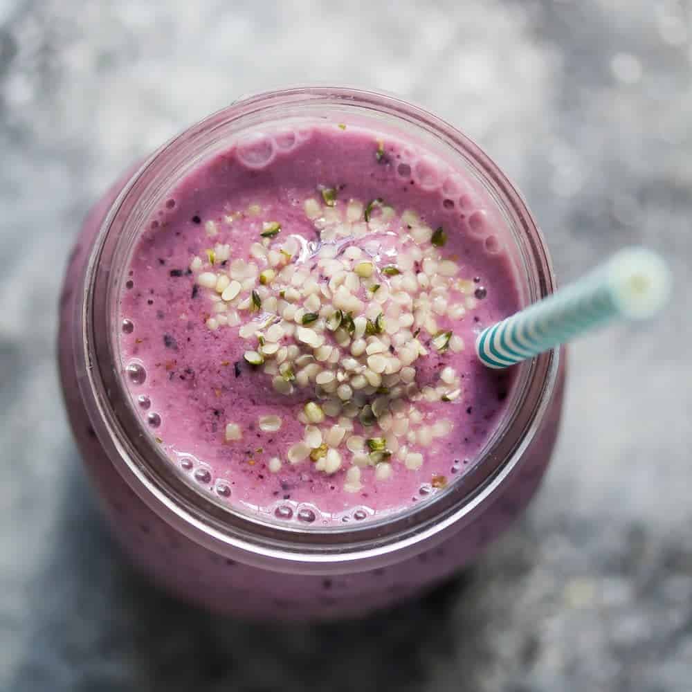 Blueberry Coconut Water Smoothie Sweet Peas and Saffron