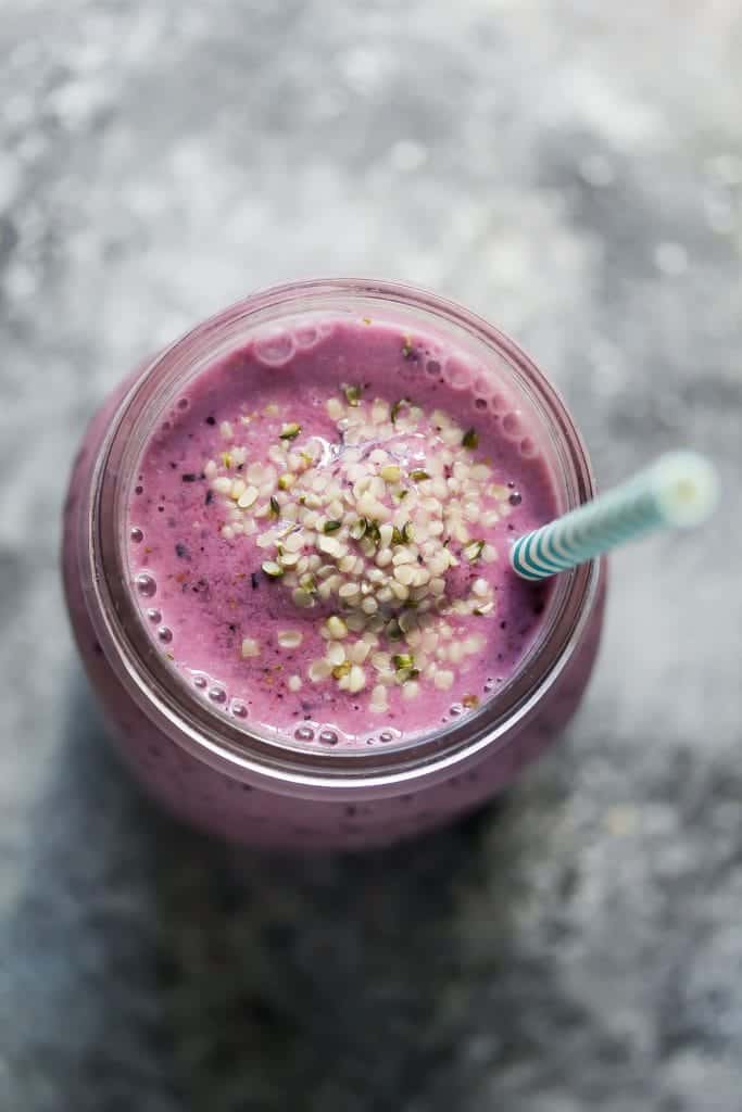 Blueberry Coconut Water Smoothie Sweet Peas and Saffron