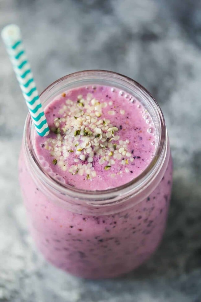 Blueberry Coconut Water Smoothie Sweet Peas And Saffron 