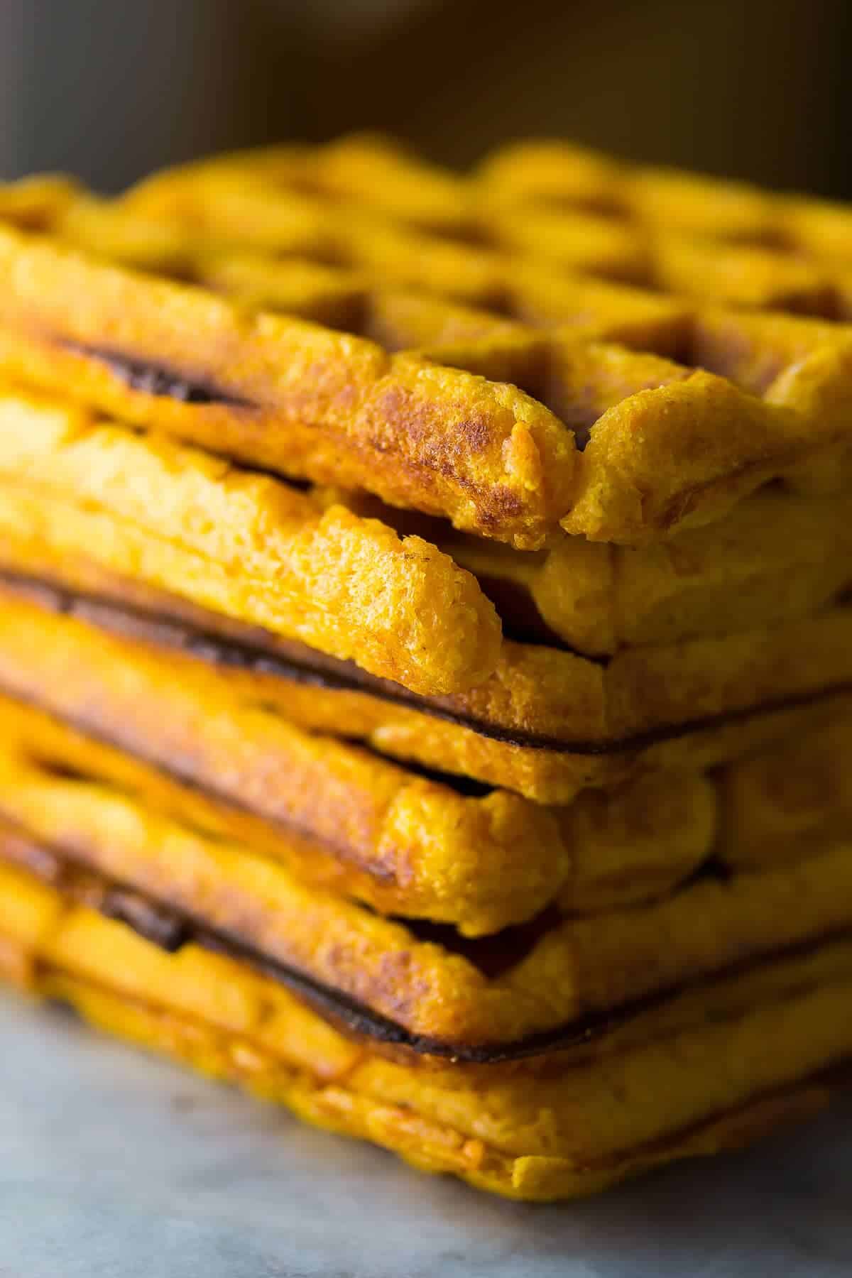 Stack of Sweet Potato Waffles