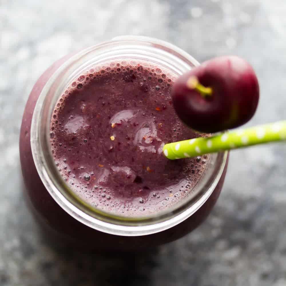 Blueberry Coconut Water Smoothie Sweet Peas and Saffron