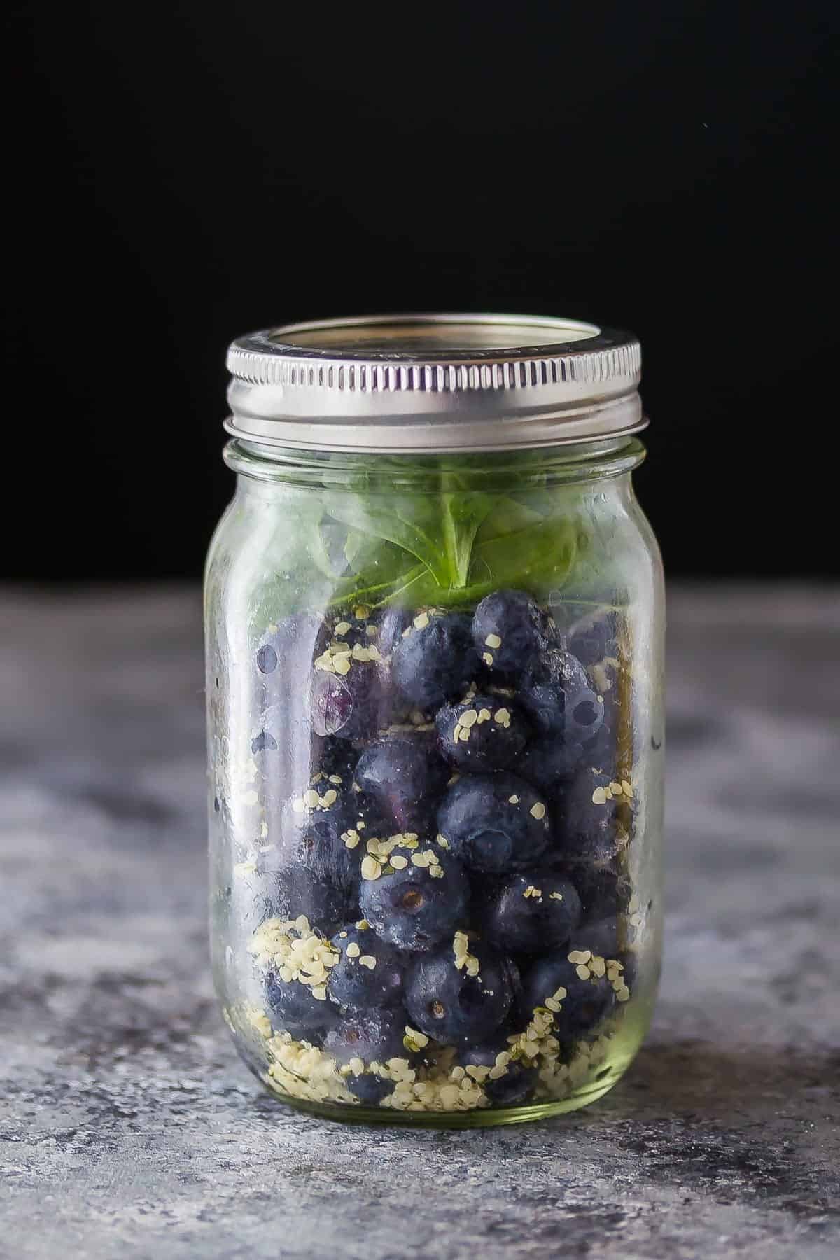 blueberry coconut hemp smoothie pack