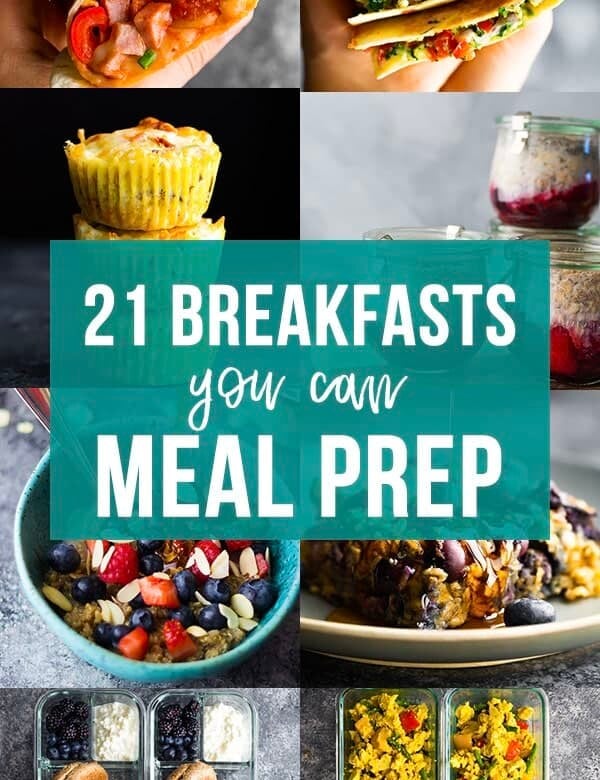 collage image 21 breakfasts you can meal prep