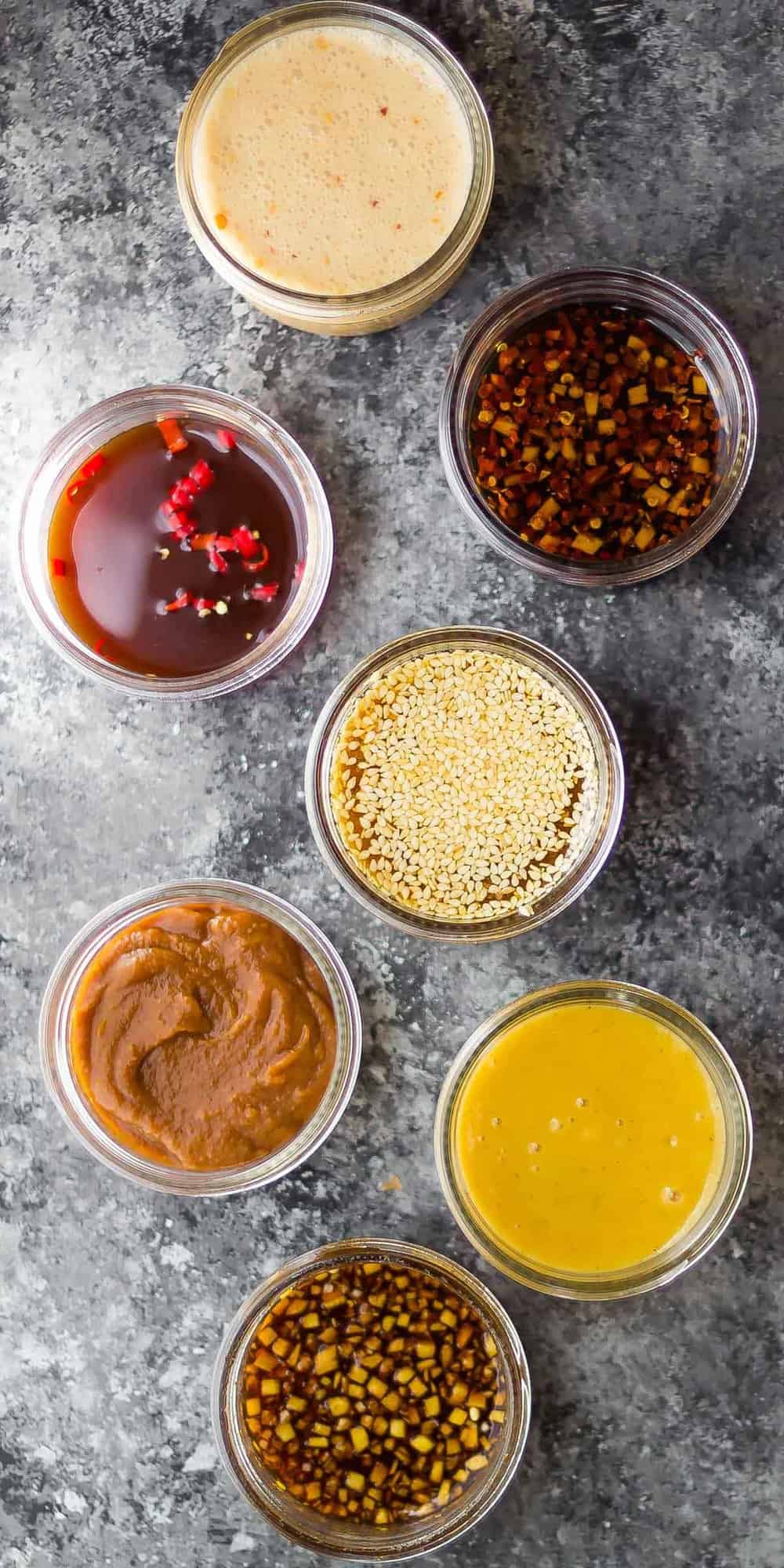 SEVEN easy stir fry sauce recipes you can make ahead and freeze. These are the BEST stir fry sauces, and they're each ready in just five minutes!
