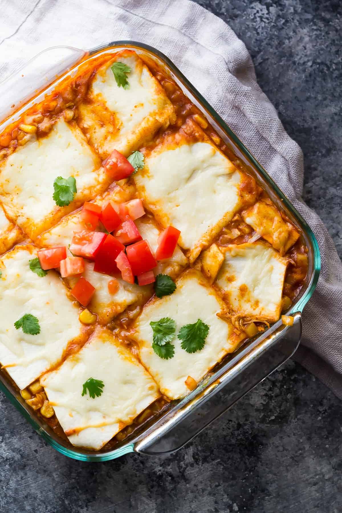 How To Make Cauliflower Rice Chicken Enchilada Casserole