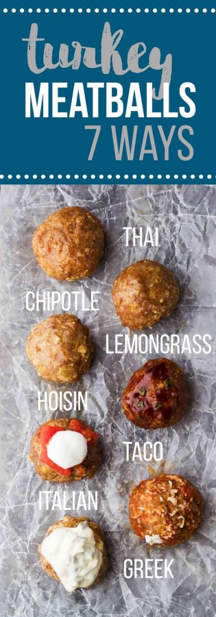 best baked turkey meatballs- 7 ways!