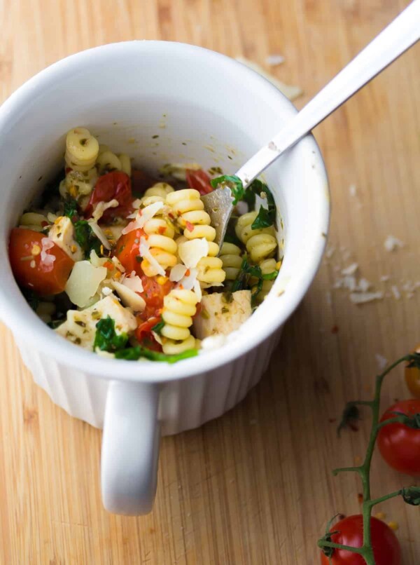 mug pasta in corningware meal mug