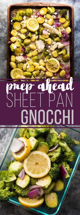 make ahead lemon chicken sheet pan gnocchi (+ video)