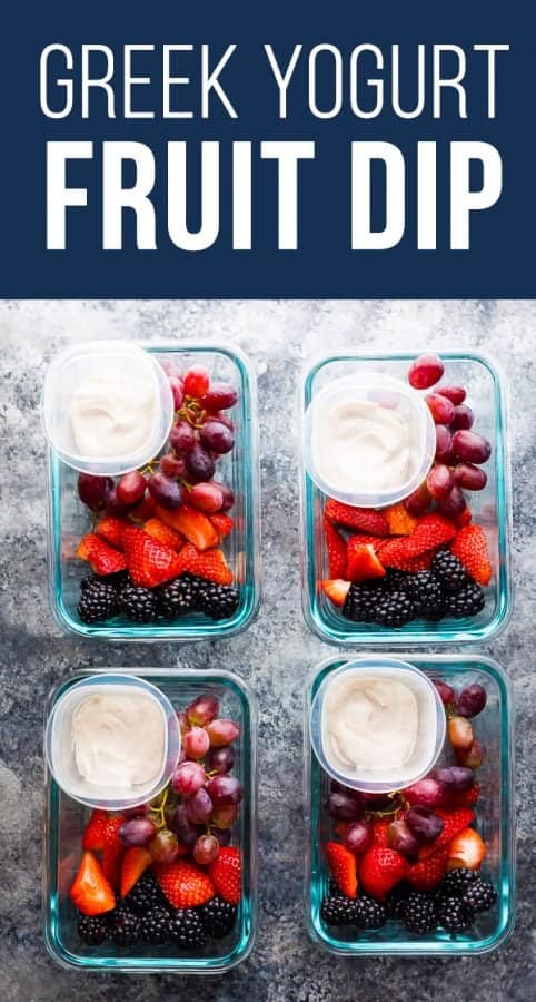 Creamy greek yogurt fruit dip 3 ways
