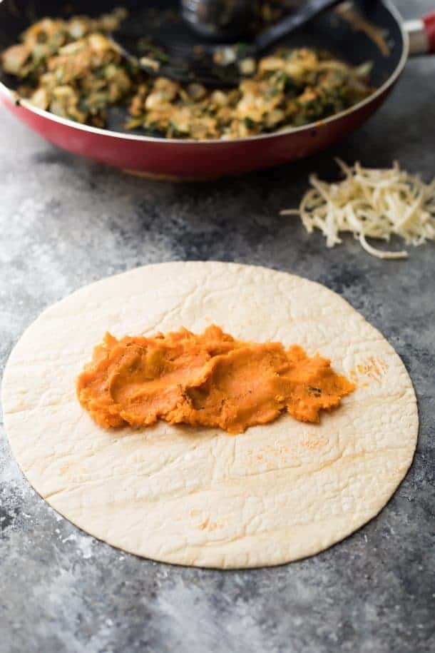 Southwestern Sweet Potato Breakfast Burritos - Sweet Peas and Saffron