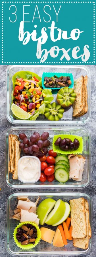 easy bistro lunch boxes 3 ways
