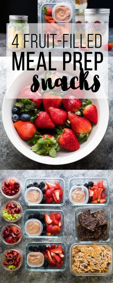 4 fruit filled meal prep snacks