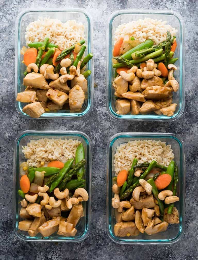 Maple Ginger Chicken Meal Prep Lunch Bowls (+ Video) Sweet Peas and