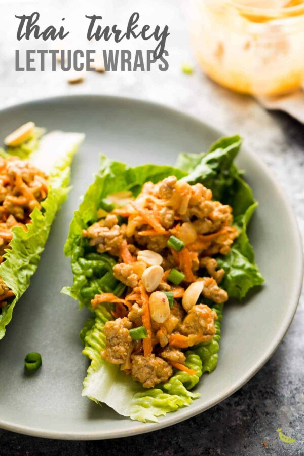 thai turkey lettuce wraps