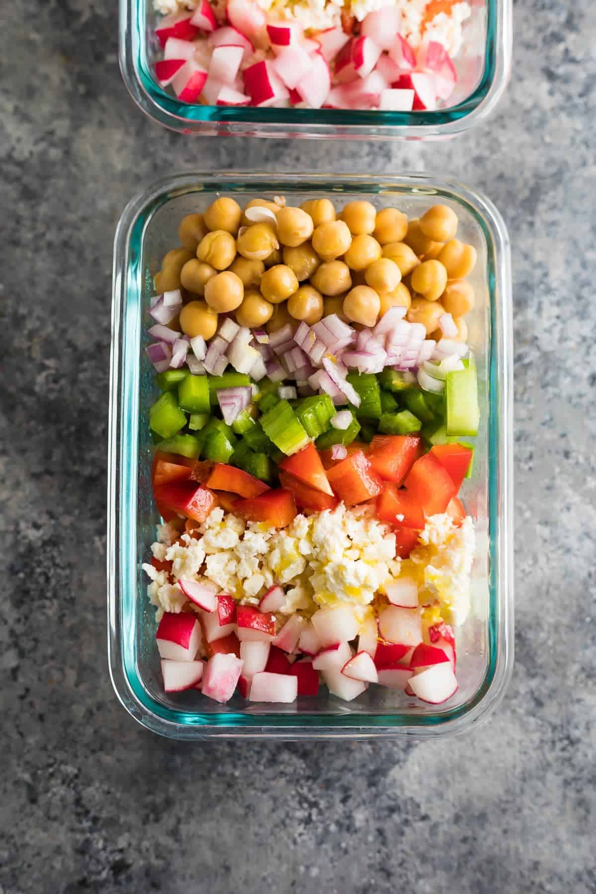 Meal Prep Chopped Chickpea Salad  Sweet Peas and Saffron