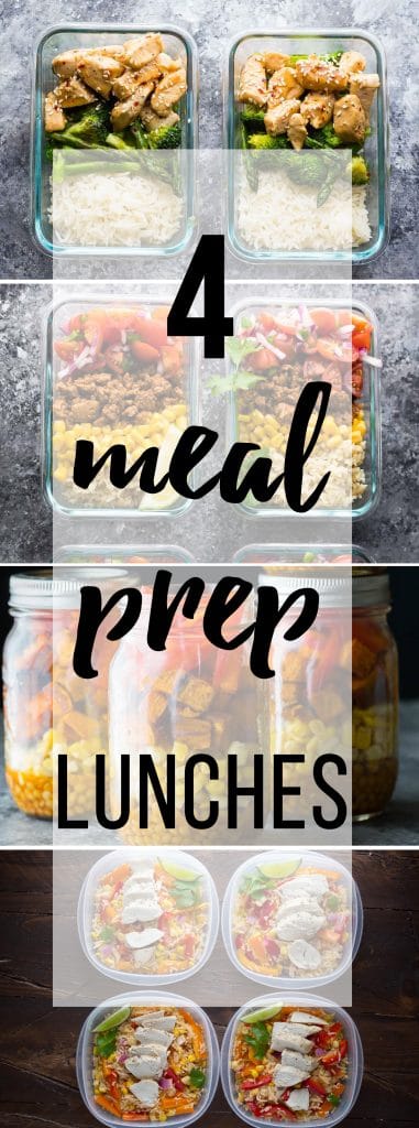 4 Meal Prep Lunch Recipes | SweetPeasAndSaffron.com