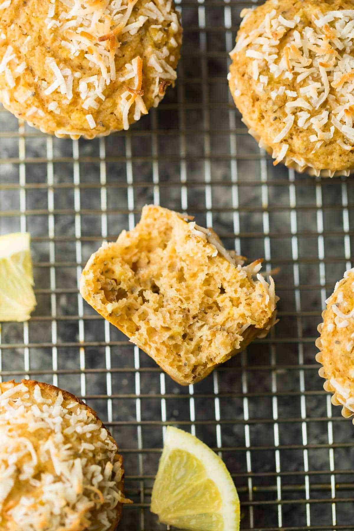 Lemon Chia Yogurt Muffins