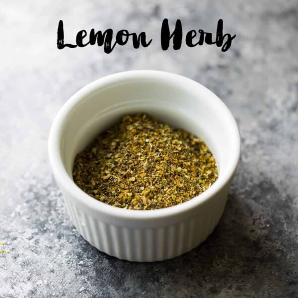 Lemon Herb Seasoning Recipe mixed up in a bowl