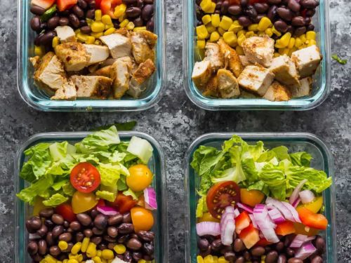 Mediterranean Chopped Chicken Salad {Meal Prep} - Meal Plan Addict