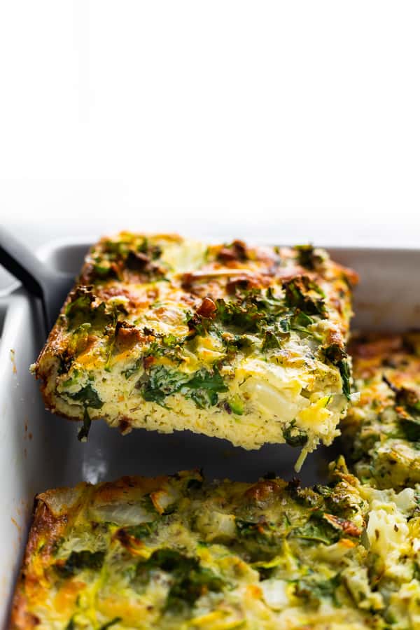 Herb & Zucchini Egg Bake Recipe | Sweet Peas and Saffron