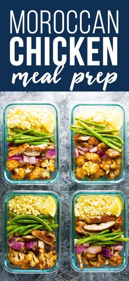 moroccan couscous meal prep bowls
