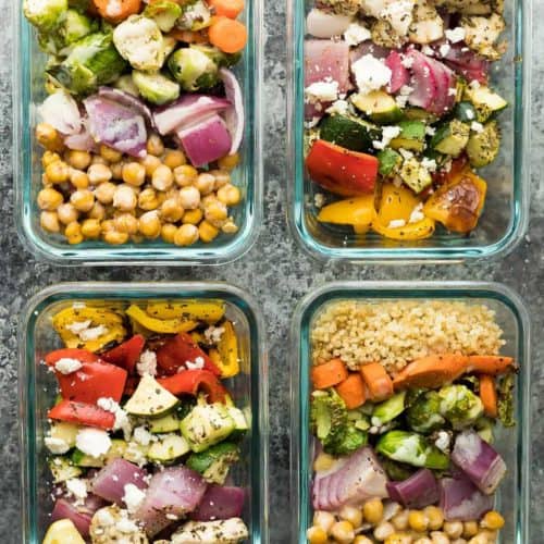2 for 1 Meal Prep: Chickpea Buddha Bowls & Greek Chicken Wraps - Sweet ...