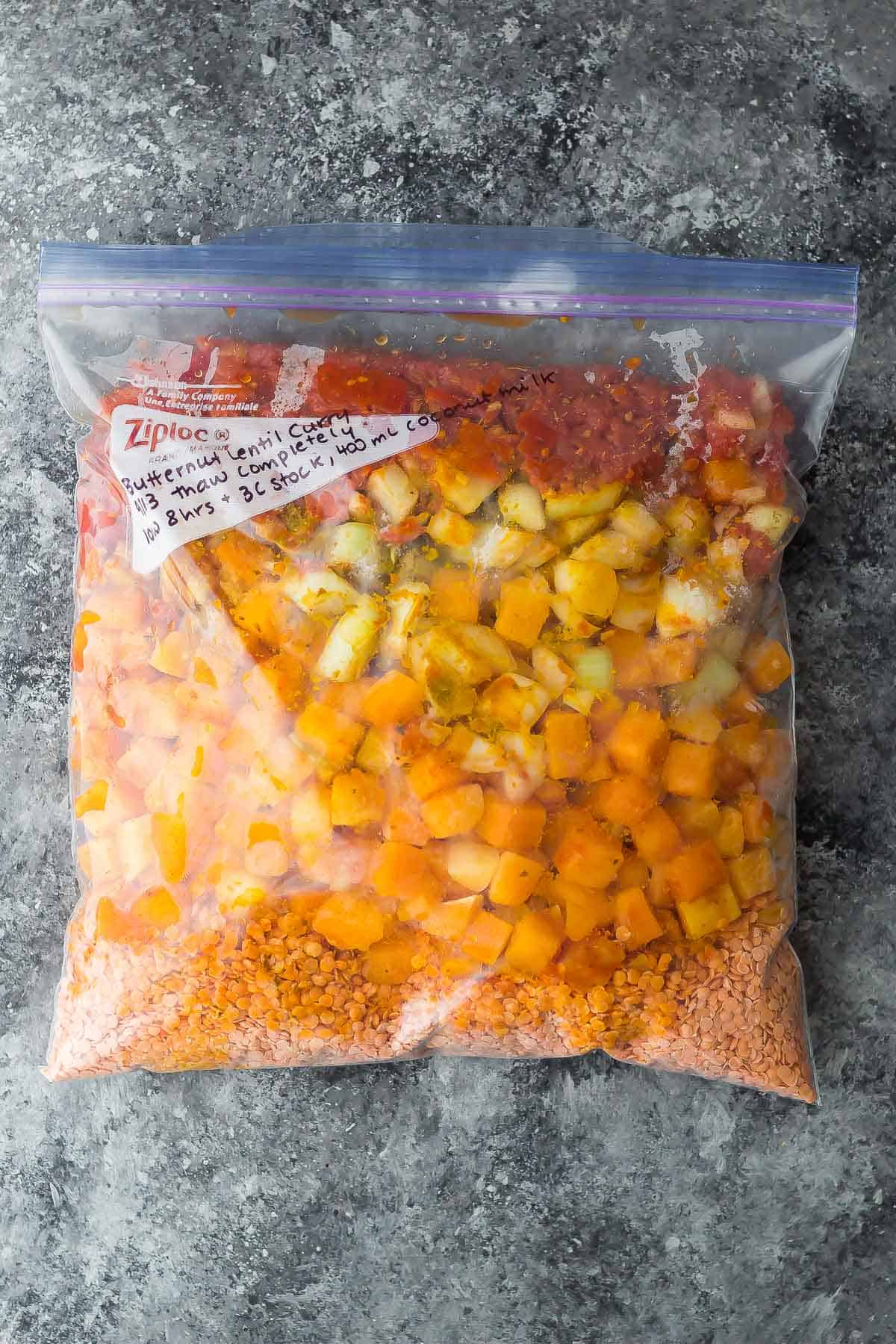 Slow Cooker Butternut Squash Lentil Curry Sweet Peas & Saffron