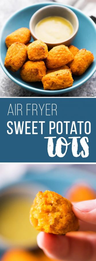 crispy air fryer sweet potato tots
