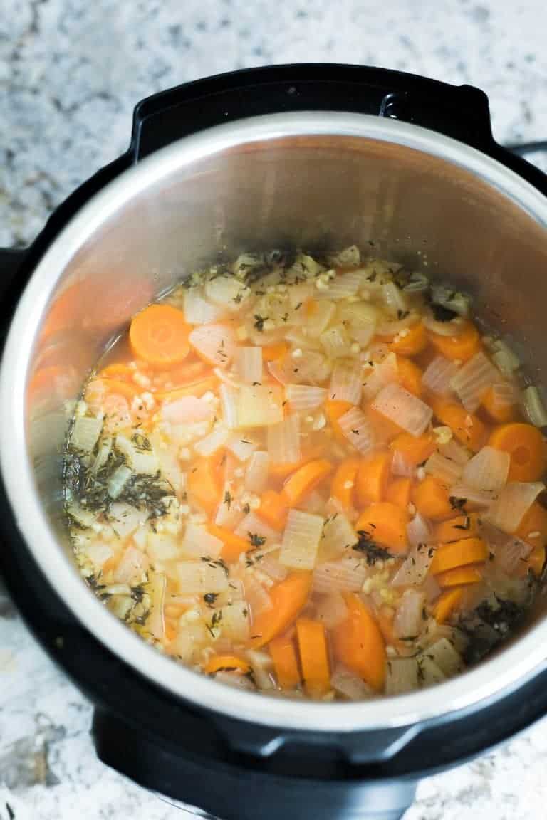 Instant Pot Carrot Ginger Soup (Vegan) - Sweet Peas and Saffron